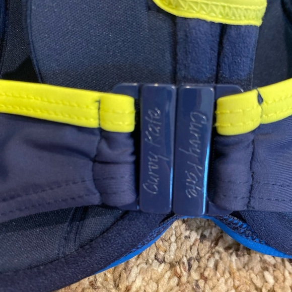 Curvy Kate Bandeau Swim Top 30DDD Blue Yellow - Picture 5 of 6